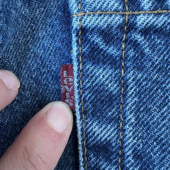 Levi’s 551 Relaxed Fit Tapered Leg Jeans Size 16R - Vintage 1995 - Made in USA - Picture 6 of 12